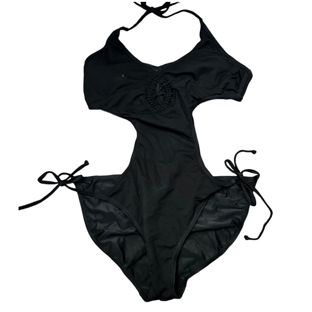 Xhilaration Black One Piece Bathing Suit